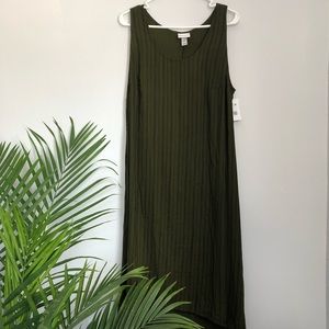 Black & Green Stripe Dress